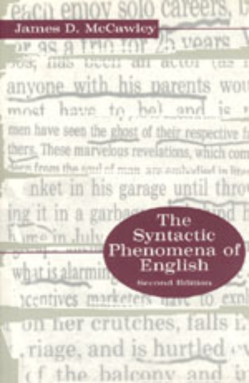 The Syntactic Phenomena of English