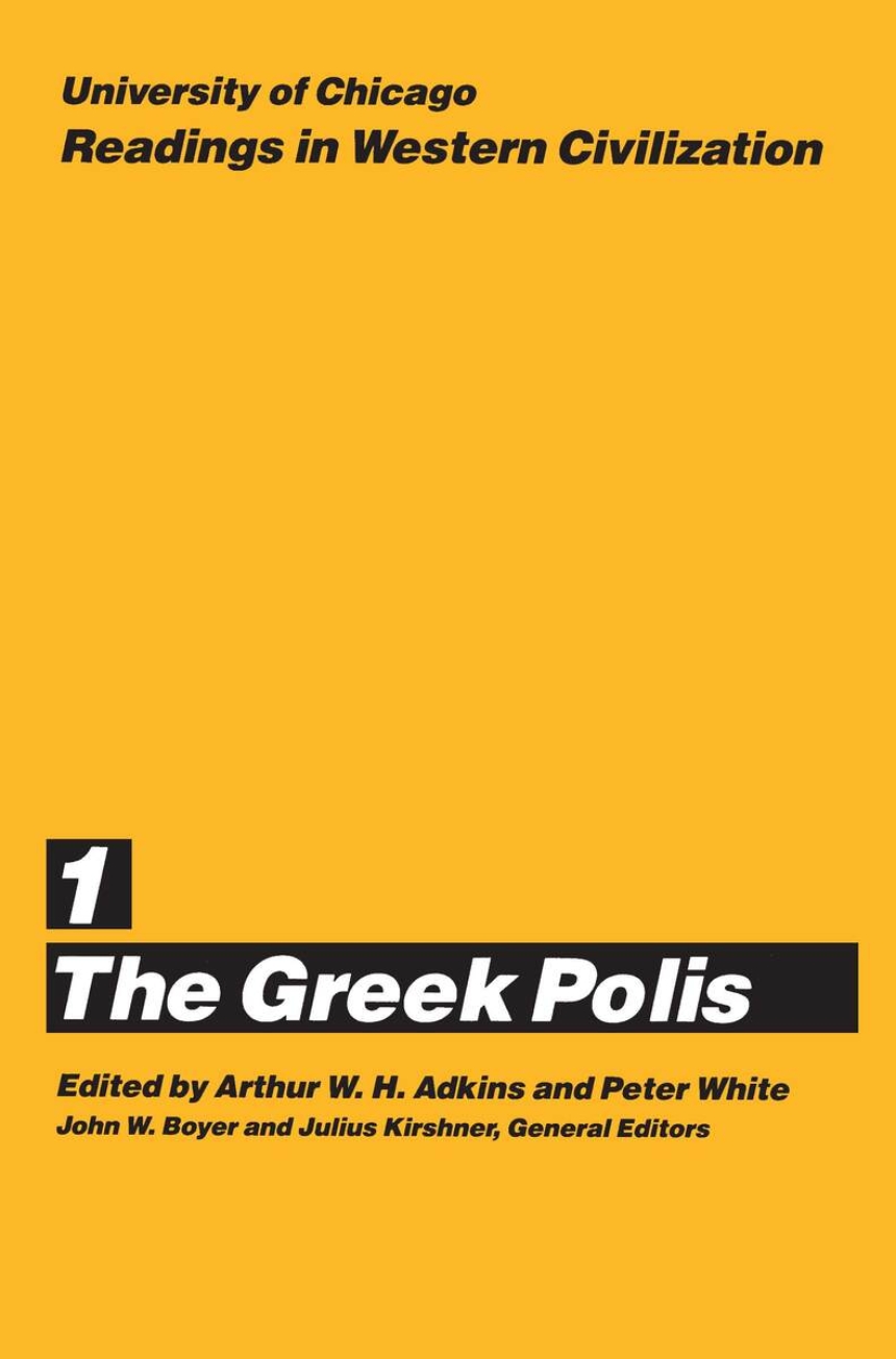 University of Chicago Readings in Western Civilization, Volume 1