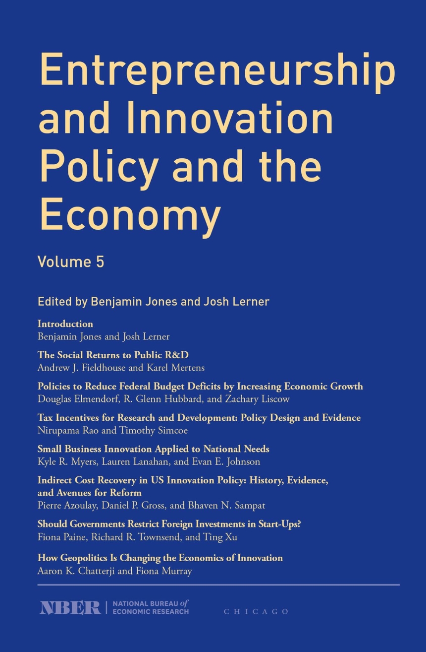 Entrepreneurship and Innovation Policy and the Economy