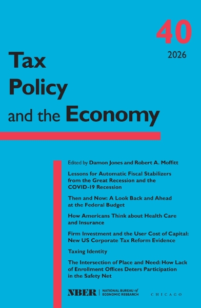 Tax Policy and the Economy, Volume 40